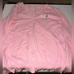 Polo Ralph Lauren Light Pink V-Neck Sweater